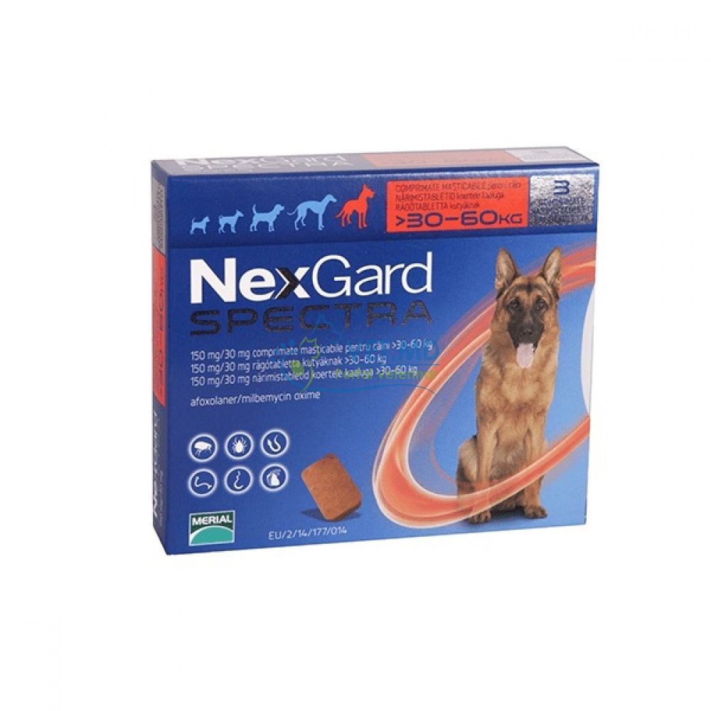 NexGard Spectra 30-60 kg, 1 pastilă